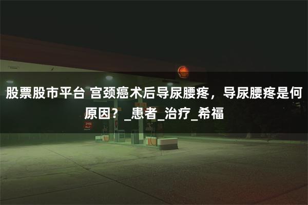 股票股市平台 宫颈癌术后导尿腰疼，导尿腰疼是何原因？_患者_治疗_希福