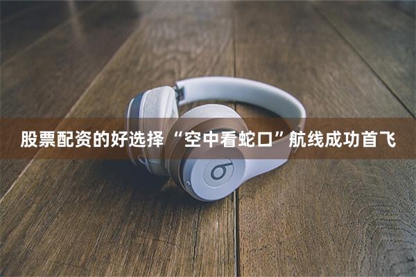 股票配资的好选择 “空中看蛇口”航线成功首飞