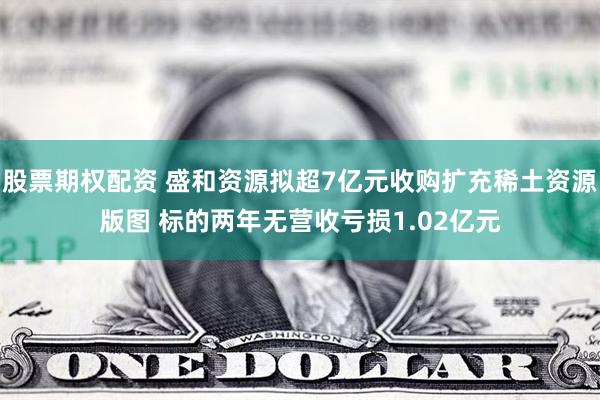 股票期权配资 盛和资源拟超7亿元收购扩充稀土资源版图 标的两年无营收亏损1.02亿元