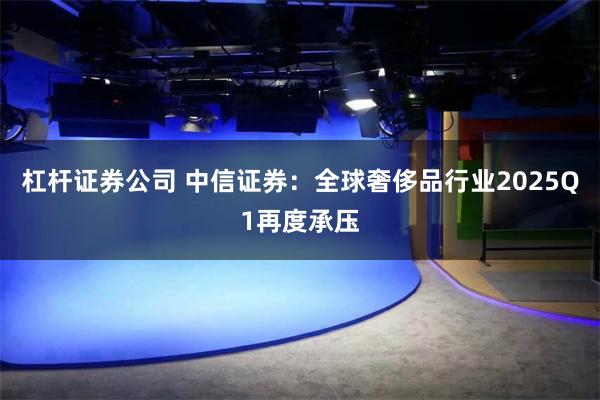 杠杆证券公司 中信证券：全球奢侈品行业2025Q1再度承压