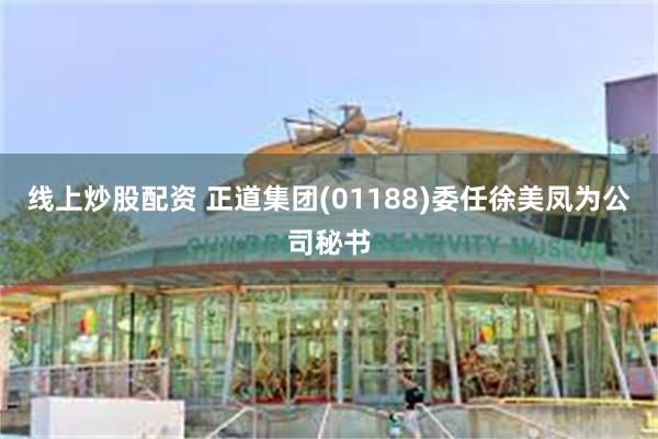 线上炒股配资 正道集团(01188)委任徐美凤为公司秘书